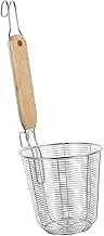ABOOFAN Cooking Noodle Strainer Basket Food Dumpling Noodle Strainer Kitchen Sieve Draining Sieve Strong and Sturdy Made of Wood and Stainless Steel