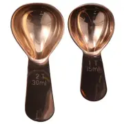 2Pcs Copper Coffee Scoop Stainless Steel Coffee Scoops 1 Coffee Tablespoons (...