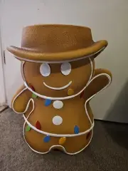Gingerbread Cowboy Viral Food Stool Christmas Holiday Decor Side Table TikTok