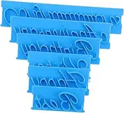 CIYODO 1 Set Fondant Cake Food Grade Icing Embosser for Cookie Decorating Easy to Use Handwriting Letter Cake Stamp Washable and Reusable Baking Tool