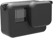 Palumma Silicone Protective Case Compatible with Insta360 Ace, Silicone Case for Insta360 Ace with Lens Cap, Black