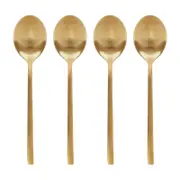 Argon Tableware Stainless Steel Dessert Spoons - 20cm - Pack of 4