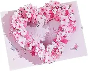 Pop Up Love Heart Greeting Card,Handmade Love Pop Up Card, 3D Popup Cards for Valentines Day, Wedding, Anniversary, Love, Romance, Card for Husband Wife Girlfriend.
