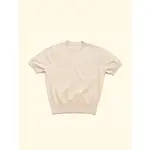 KNITTED T-SHIRT - ECRU