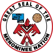 Great Seal of the Menominee Nation Indian Tribe 3" Decal