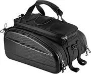 Reflective Pannier Rack - Bike Reflective Rack Bag, Cycling Carrier Chest Bag | bicyclee Trunk Rear Seat Carrier Pack Shoulder Bag, Pannier Saddle Seat Bag Carrier Reflector Strap for Travel Outdoor
