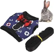 Rabbits Chest Strap Harness Small Animals Vest Strap Harness Pet Vest Harness Hamster Harness for Small Animals Bunny Hamsters Cats (L)