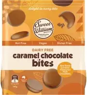 Sweet William Caramel Chocolate Bites G/F 140g x 12