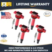 4X Ignition Coils & Platinum Spark Plugs For Toyota Yaris Prius xA xB Echo UF316 (for: Toyota)