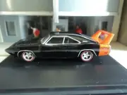 Oxford 1969 DODGE CHARGER DAYTONA Black with Orange 1/87 HO diecast