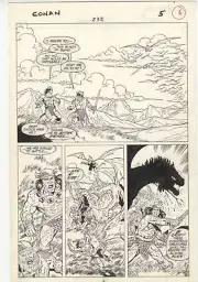 Conan The Barbarian #232 pg 6 Ron Lim Original Comic Art