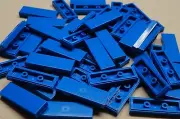 x50 NEW Lego Tiles Blue Smooth Finishing Tile 1x3 1 x 3 MODULAR BUILDINGS
