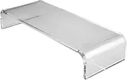 SEWACC Computer Monitor Stand Monitor Stand Cat-Proof Keyboard Cover White Wrist Pad