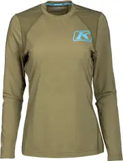 Klim Solstice -1.0, functional shirt longsleeve women , color: Olive , size: M