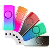 128MB (NOT 128GB) 10 Pack USB Flash Drives Gradient Color USB 2.0 Memory Stic...