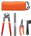 8 inch Farrier Hoof Tool Kit（5 Piece） Mini Rasp Hoof File Goat Pig Equine Metal
