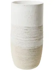 [Robert Gordon] Terrain Vase Large 13x26cm in White With Raw