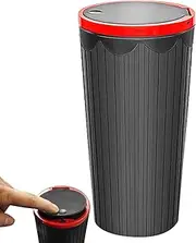 Car Trash Cup - Car Trash Bin Cup Holder - Waterproof Small Garbage Bin Cup Holder Compact Rubbish Bin for SUV