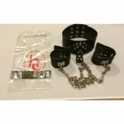 FTBondage Collar & Wrist Restraint with Chains BDStyle