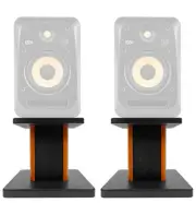 Rockville 8” Wood Studio Monitor Speaker Stands For KRK V6 S4 Monitors