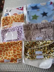 BULK Reusable Soft Bamboo & Minky Baby Cloth Wipes Face Washer x 24 FREE POST