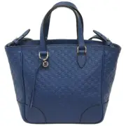 Gucci Bag GUCCI 449241 Handbag Shoulder Bag 2WAY Micro Gucci Sima Blue Blue Wom