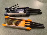 Blue Ridge 2 piece folding hex key set SAE + Metric New!