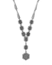 Genevive Plated Silver Necklace