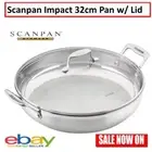 Scanpan Impact Frypan 32cm 18/10 Sainless Steel Cookware Skillet Saucepan Pan