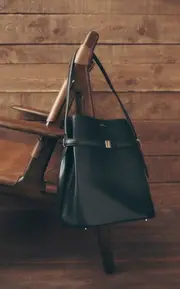 [Toteme] Belted Leather Bucket Bag