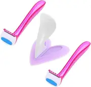 Beatifufu 3pcs Bikini Privates Plastic Shaver Kit Body Shaver for Women Hair Remover Tool for Ladies Random
