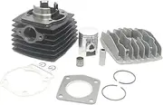 39MM 12MM 50CC Bore Cylinder Piston Head Kit Compatible With Franco Morini S6E Malaguti Grizzly Lem Huskyboy Mini Rx