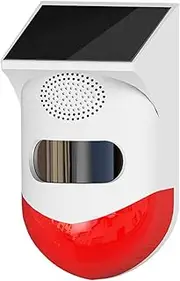 xinyee Tuya WiFi Solar Powered Wireless Infrared Motion Sensor Detector Strobe Siren 120dB Alarm Waterproof PIR Sensor