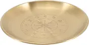 ERINGOGO Candle Holder Tray for Rituals and Meditation Metal Altar Plate with Decorative Design Multi Purpose Pillar Candle Storage for Home Decor and Spiritual Practices