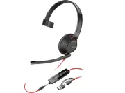 Poly Blackwire C5210 Monaural USB-C Headset +3.5mm Plug +USB-C/A Adapter 8X230A6