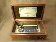 CUSTOM SANKYO ORPHEUS 3 TUNE 50 NOTE MUSIC BOX-CHOPIN/ LISZT/ BRAHMS (SEE VIDEO)