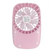 Mini Fan Handheld Air Cooling Cooler Lithium Battery Usb Rechargable Pink