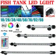 Aquarium Light Fish Tank White Blue RGB LED Bar Lamp Pool Submersible Waterproof