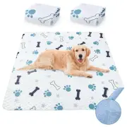 Washable Pee Pads for Dogs, 2 Pack Reusable Puppy Training Pads, Durable and ...
