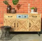 Timber Scandinavian Sideboard Buffet Storage Cabinet Retro Vintage Industrial