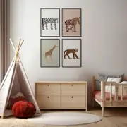[Namly Design] Poster - Animal Art / Set of 4