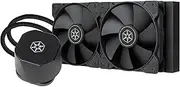 SilverStone NovaPeak 240 All-in-One Liquid Cooler, 10.91" x 10.91" x 10.91", CPU Liquid Cooler, Cooler, 2200 RPM, Compatible with Desktop