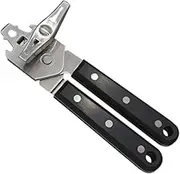 BIUDECO Multi Function Manual Can Opener Heavy Duty Stainless Steel Jar Bottle Opener with Ergonomic Grip Essential Kitchen Tool for Effortless Opening of Tins and Jars