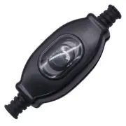 Weideer Black Waterproof Inline Cord Switch 3A 250V Ac On Off Cord Lam