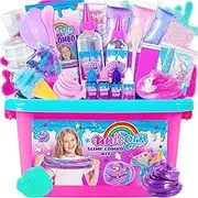 ZOnFRTO Mini Unicorn Slime Kit for Girls, Glimmer Crunchy Slime, Butter Slime, Galaxy Slime for Kids 6-12, Party Favors for Childrens