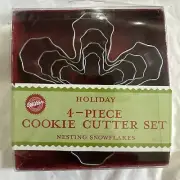 Wilton Nesting Metal Cookie Cutters 4/Pkg-Snowflake