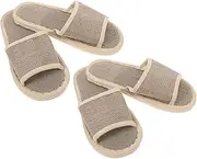 Waterproof Summer Slippers 2 Pairs of Men's Indoor Anti-slip Slippers for Home and Hotel