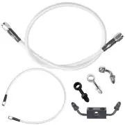 Upper Lower Brake Lines Kit w/ABS for Harley Dyna FXDB FXDX FXDWG FXD FLD 12-17