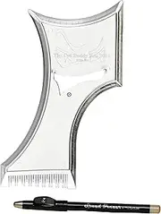 The Cut Buddy PLUS Edition - As Seen on Shark Tank - Larger New and Improved Hair and Beard Trimming Stencil Guide and Comb