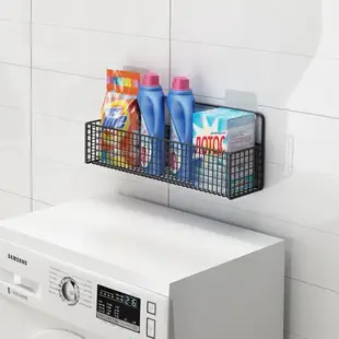洗衣機上方架子置物架免打孔洗衣液收納衛生間浴室陽臺壁掛籃神器